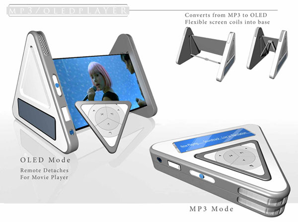 Odtwarzacz MP3/OLED Yanko Design