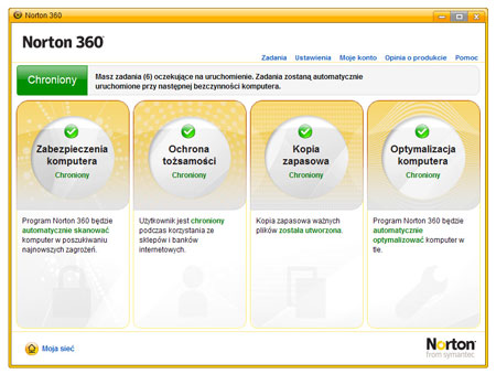 Zrzut ekranu: Norton 360 2.0