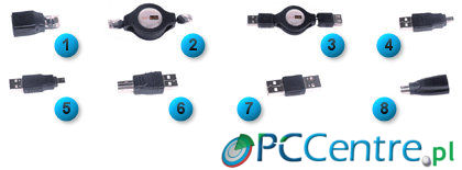 Zestaw kabli i przejści&oacute;wek Techsolo